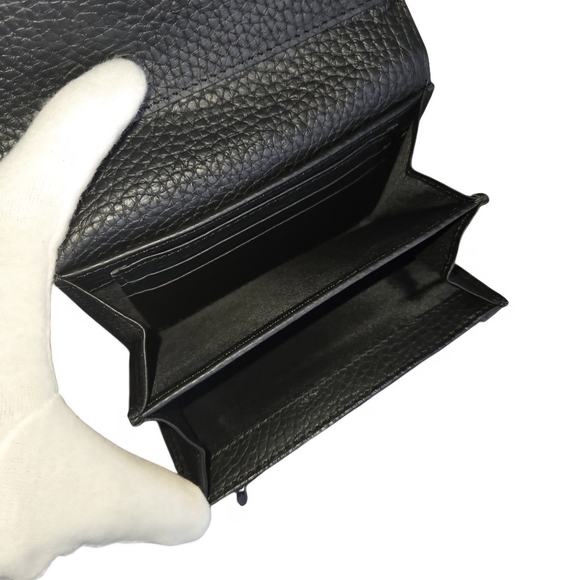 Valentina Black Leather Wallet - Picture 6 of 12